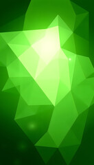 Green gradient Abstract Triangle Background. 3D Triangles. Modern Wallpaper isolated with white highlights, png