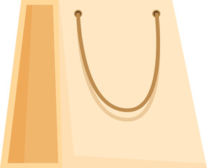 Wall Mural - Simple and elegant shopping bag standing upright, ready to be filled with purchases