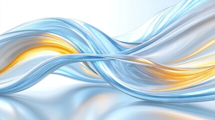 Wall Mural -  Light Blue Wave Image