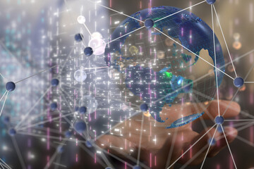Aufkleber - conference Digital Network and data concept 3d