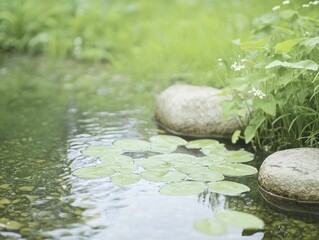 Canvas Print - Serene waterscapes offer a sanctuary for tranquility and rejuvenation, fostering a deep sense of harmony and reflection.