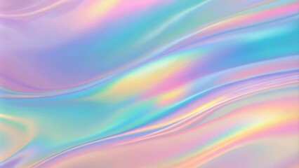 Wall Mural - pearlescent texture. holographic gradient. violet soft shapes. chrome foil. pop spectrum template. m