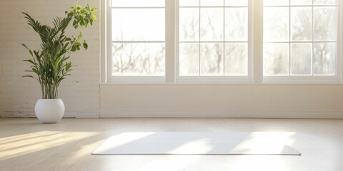 Energizing your day with morning yoga routines in a sun-drenched studio