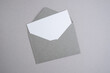 © Iuliia Pilipeichenko - Paper envelopes on a light background. New mail, write a message. Send and receive mail. Postal delivery service. Empty envelope, empty space. Communication with people, paperwork. Envelope close-up