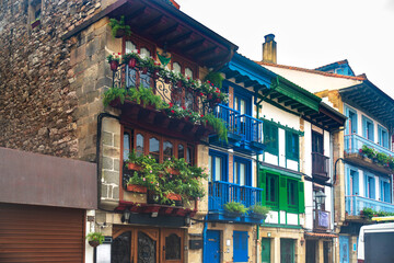 Wall Mural -  Urban landscape of the city of Irun in Spain in the Basque Country