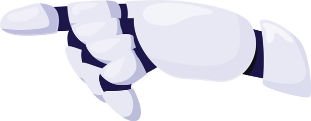 Poster - Robot hand is pointing its finger, as if giving a direction or making a selection