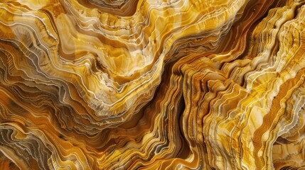 Abstract Gold and White Marble Texture