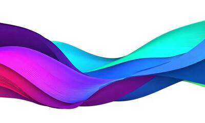 Poster - Vibrant waves of color dance gracefully in an abstract display of artistry, captivating the viewer with dynamic movement and shimmering beauty. Generative AI