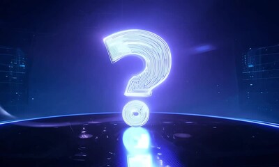  - Exploring the mysteries of artificial intelligence in a futuristic digital landscape illuminated by glowing symbols and immersive technology. Generative AI