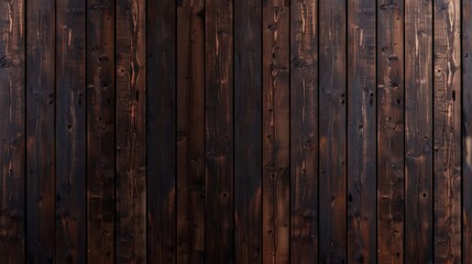 Wall Mural - Dark Wooden Plank Background