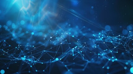 Poster - Abstract Blue Network