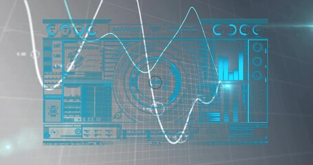 Poster - Animating graphs and analyzing data on futuristic digital interface
