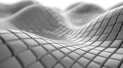 Curved lines forming a seamless grid in ceramic