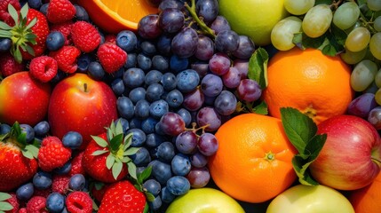 Poster - A Colorful Assortment of Fresh Fruits