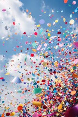 Poster - A collection of colorful balloons floating in mid-air