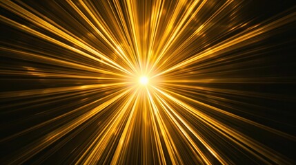 Wall Mural - Abstract Golden Light Burst