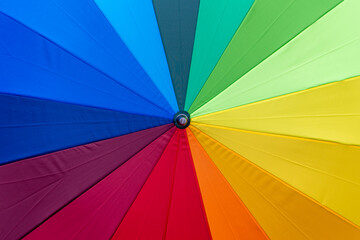 Spectrum color of umbrella detail