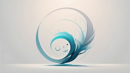 Poster - abstract background with circles