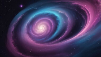 Poster - spiral galaxy background