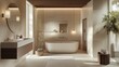 © Jaroon - Modern bathroom. The room has a modern and minimalist design.