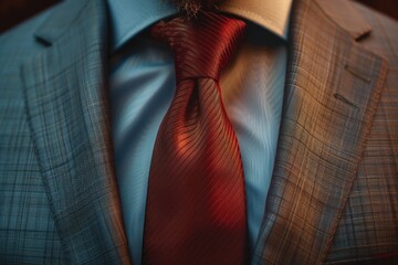 Canvas Print - A close-up shot of a man dressed in formal attire, ideal for corporate or professional use