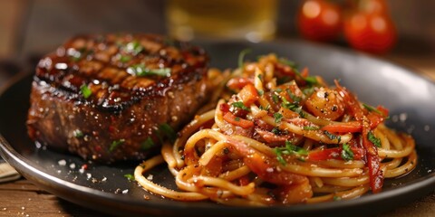 Poster - Outback Steak with Zesty Toowoomba Pasta