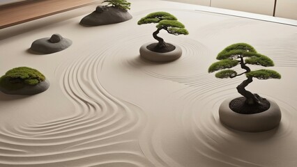 Poster - zen stones and earth