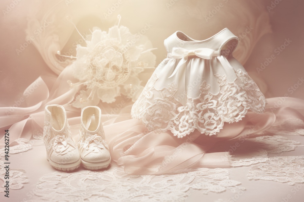 Subject for spiritual initiation: baby baptism in church, newborn ...