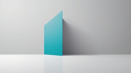 Wall Mural - 3d rendered illustration of a cube with blue sky