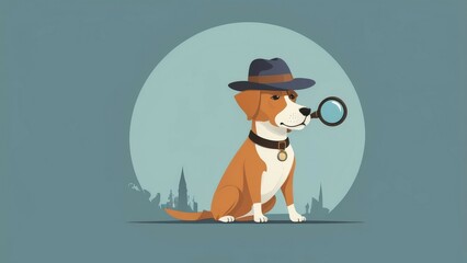 Wall Mural - illustration of a dog