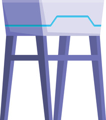 Poster - water tower storing water for supplying buildings and houses