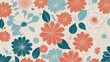 © Habibur Rahaman - seamless pattern with flowers background