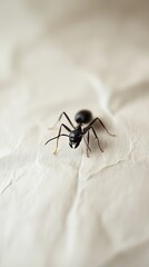 ant isolated on paper background