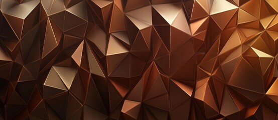 Background rendering of gold polygon geometric textured abstract. Stock image