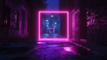 Wall Mural - neon portal