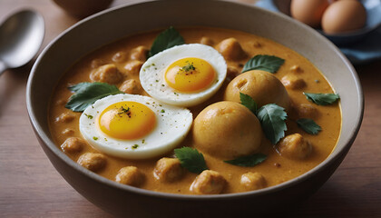 Sticker - bowl of egg curry