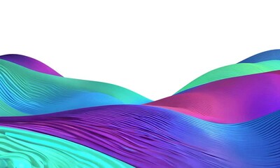 Poster - Exploring vibrant waves of color in abstract art, capturing movement and texture in a stunning display of creativity in a digital landscape. Generative AI