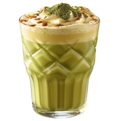 Poster - Green Tea Latte with Whipped Cream