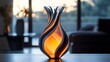 © Paul - Vase with self-repairing and reshaping abilities, advanced nanotech, sleek and modern, glowing lines, set in a futuristic home, sci-fi influence