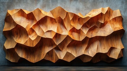 Wall Mural - Abstract Wooden Wall Art