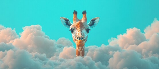 Giraffe in the Clouds