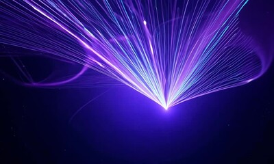 Poster - Explore the mesmerizing display of colorful light trails dancing in the night sky over a tranquil landscape by the water. Generative AI