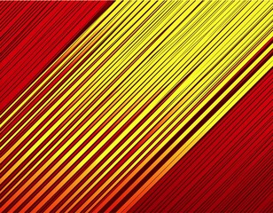 Poster - red and yellow vector background with diagonal lines