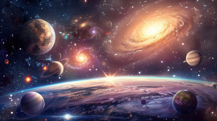 Wall Mural - universo planetas