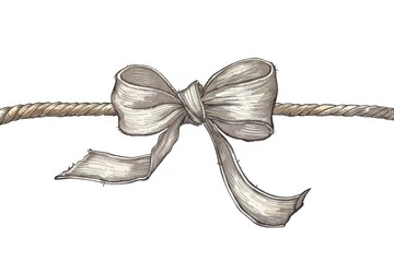 Poster - A bow tied to a rope