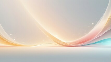 Poster - abstract background with waves