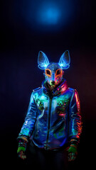 Poster - fiction fashion animal hybrid night party man