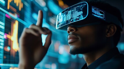 Poster - Caution Ahead: A Business Analyst Monitoring Financial Risks and Market Fluctuations Using Augmented Reality