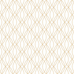 Wall Mural - luxury wave, mesh line seamless pattern, ogee on white background vector eps.10.
