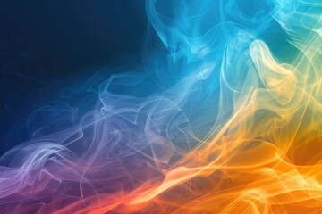 Aufkleber - Close-up of colorful smoke billowing on a dark surface